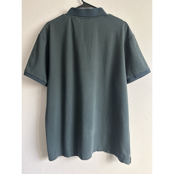 Calvin Klein Classic Fit Men's XL Collar Quarter Zip Up Short Sleeve Polo Shirt - Picture 4 of 6